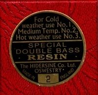 Hidersine Special Bass Rosin