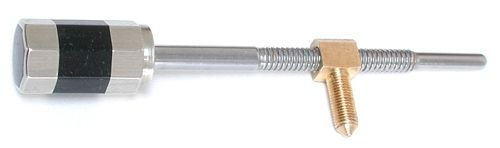 Bass Bow Button, nickel, w/eye