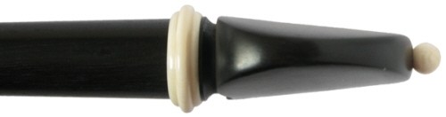 Tempel Hill Style Cello Peg, Ebony with Mammoth accents