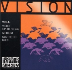 Vision Viola D, silver/perlon
