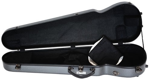 JW Contour violin case, charcoal textured