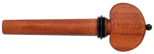 Tempel Hill Style Violin Peg, Plumwood with Ebony accents