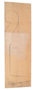 Cello Neck Block, Balkan Maple, select flamed