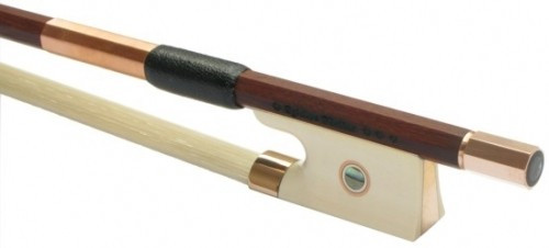 Dorfler Violin Bow, gold/mammoth, engraved, octagonal