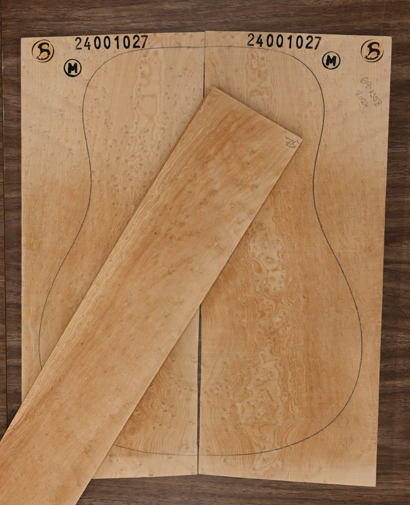 Acoustic Guitar Birdseye Back & Sides, Master